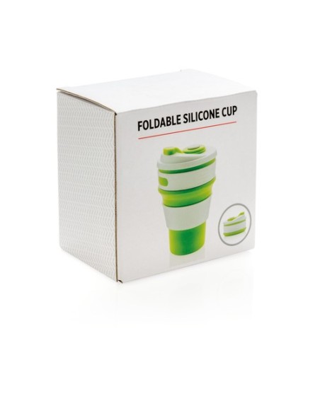 Taza plegable de silicona