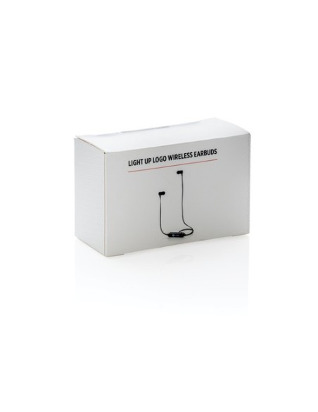 Auriculares inalámbricos con iluminación del logo