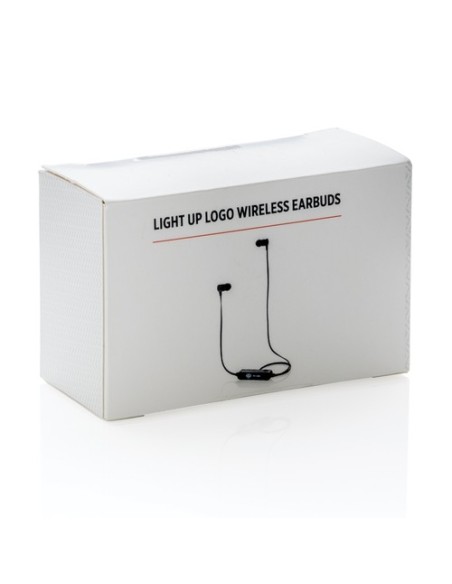 Auriculares inalámbricos con iluminación del logo