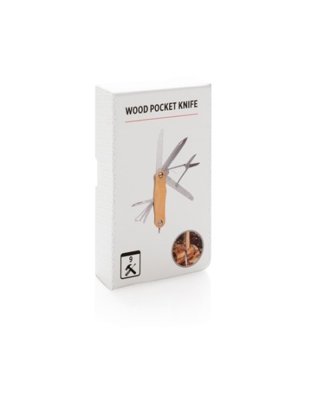 Multiusos de bolsillo de madera