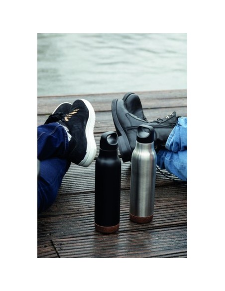 Botella al vacío de corcho antigoteo