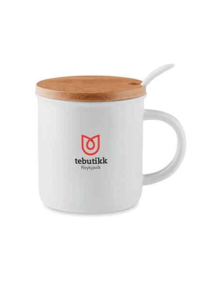 KENYA Taza de porcelana con tapa