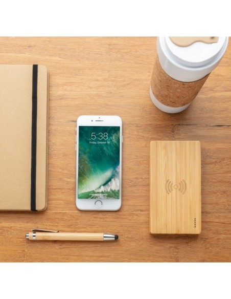 Batería externa Bambú 4000 mAh inalámbrica 5W