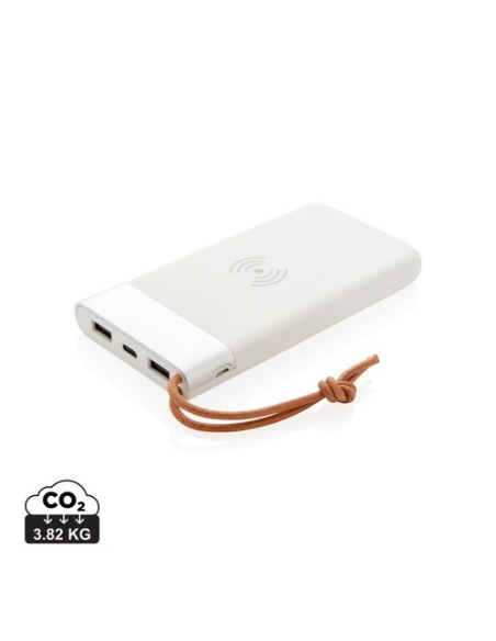 Batería externa Aria 8000 mAh con carga inalámbrica 5W