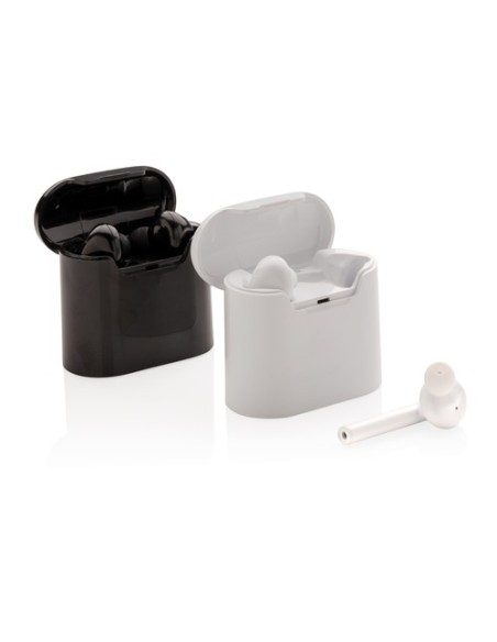 Auriculares inalámbricos Liberty en caja de carga