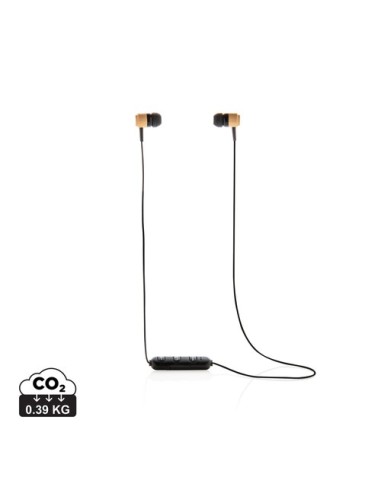 Auriculares inalámbricos bambú