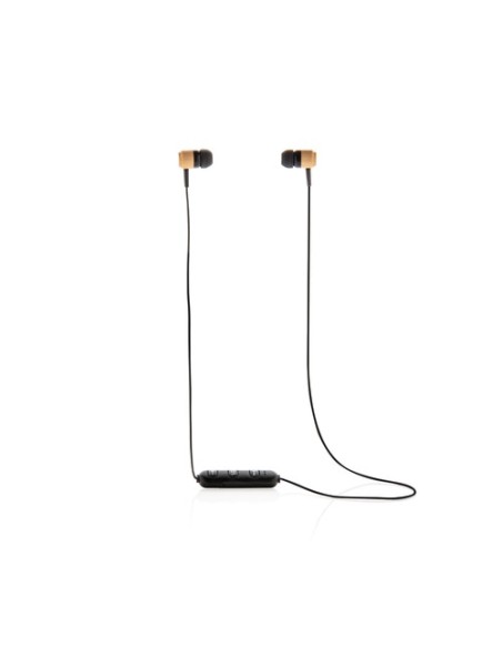 Auriculares inalámbricos bambú