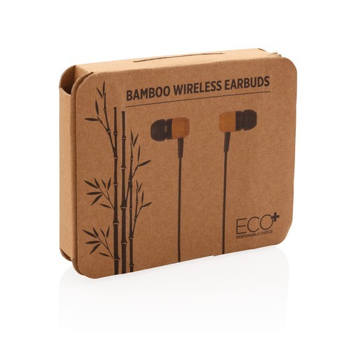 Auriculares inalámbricos bambú