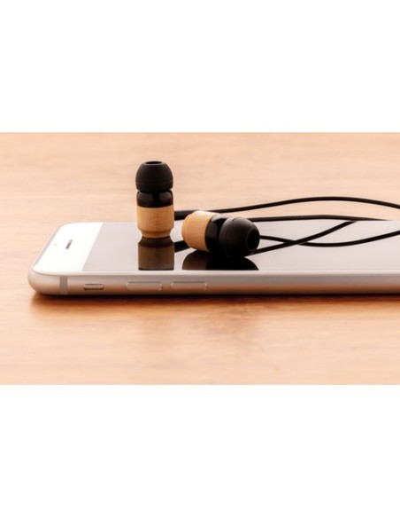 Auriculares inalámbricos bambú