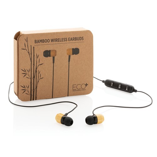 Auriculares inalámbricos bambú