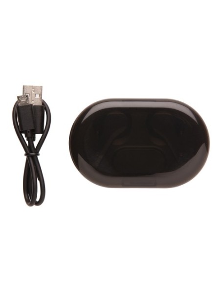 Auriculares TWS con logotipo iluminado en estuche de carga