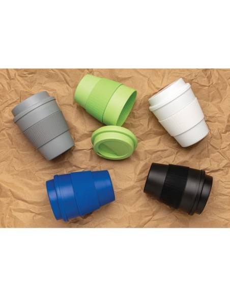 Taza de café reutilizable con tapa de rosca 350ml