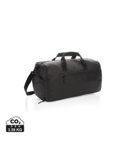 Bolsa Fashion de fin de semana negra sin PVC