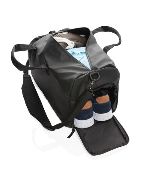 Bolsa Fashion de fin de semana negra sin PVC