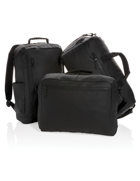 Bolsa Fashion de fin de semana negra sin PVC