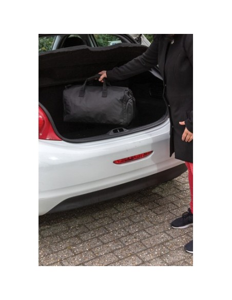 Bolsa Fashion de fin de semana negra sin PVC