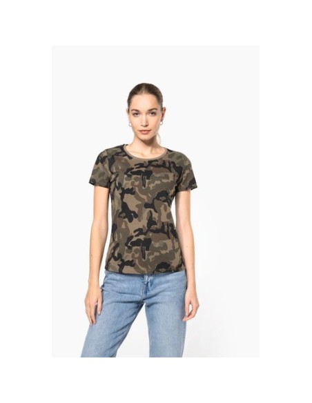 Camiseta camuflaje mujer