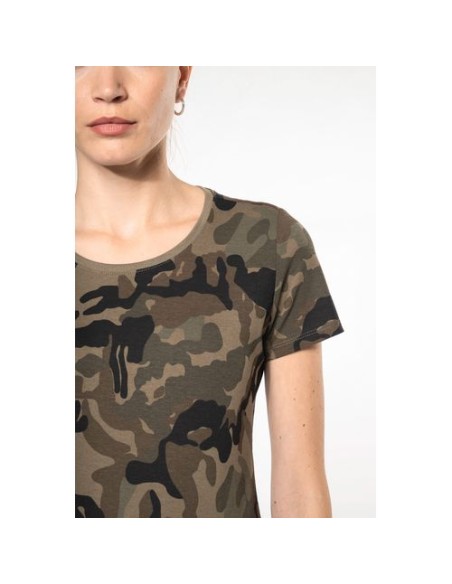 Camiseta camuflaje mujer