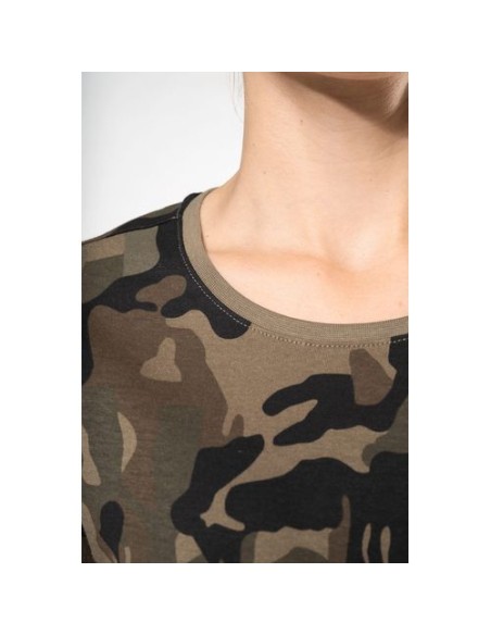 Camiseta camuflaje mujer