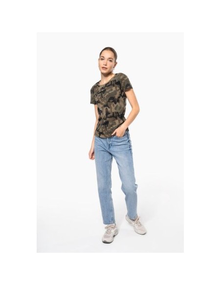 Camiseta camuflaje mujer