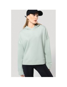 Sudadera Lounge algodón orgánico con capucha mujer