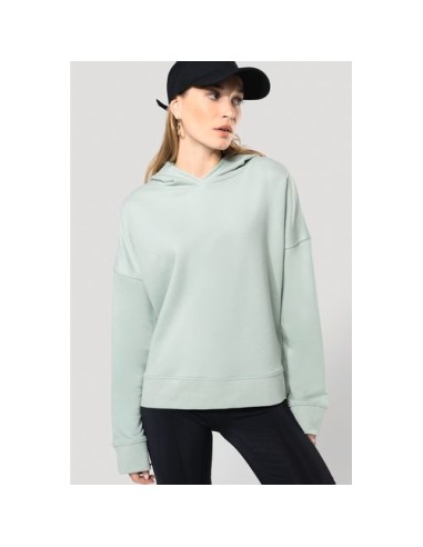 Sudadera Lounge algodón orgánico con capucha mujer