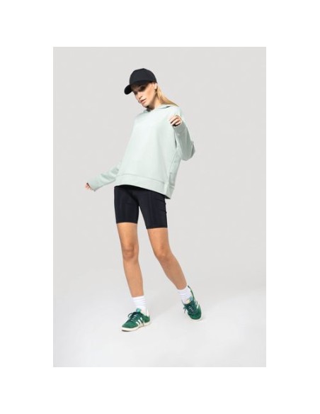 Sudadera Lounge algodón orgánico con capucha mujer