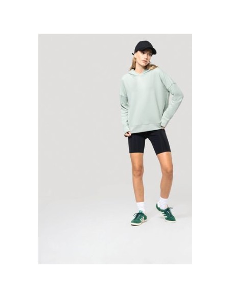 Sudadera Lounge algodón orgánico con capucha mujer