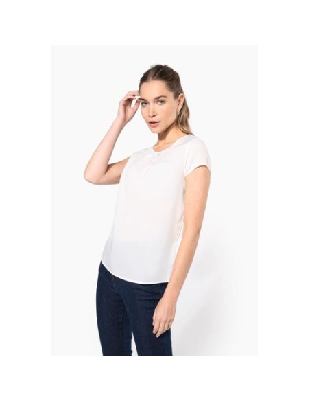 Blusa crepe mujer
