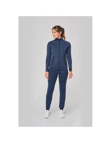 Chaqueta cuello alto mujer