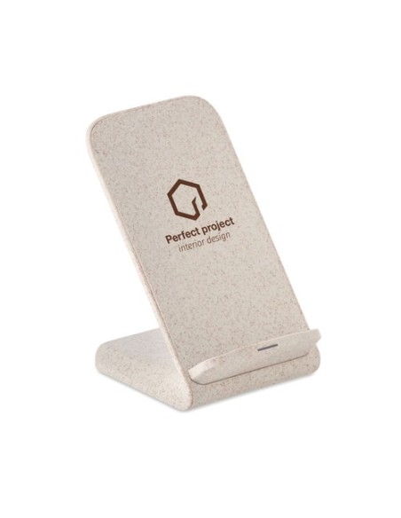 LAYABACK Cargador inalámbrico paja trigo