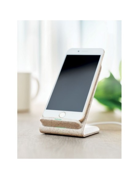 LAYABACK Cargador inalámbrico paja trigo