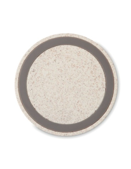 PLATO Cargador inalámbrico paja trigo