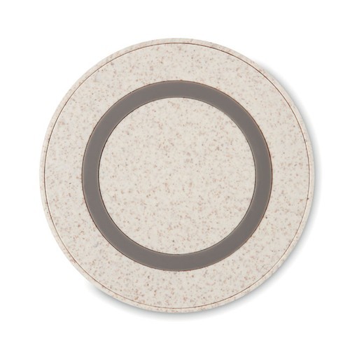 PLATO Cargador inalámbrico paja trigo