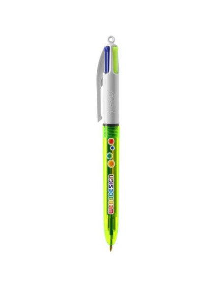 BIC 4 Colours Fluo bolígrafo