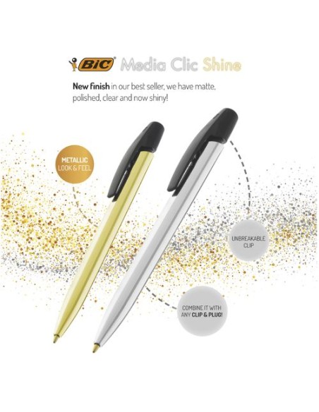 BIC Media Clic Shine ballpen