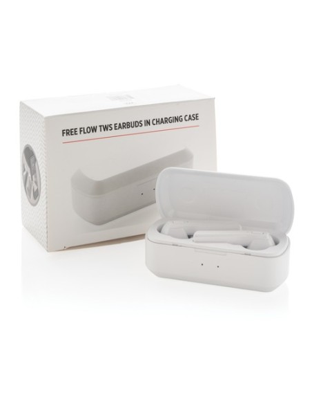 Auriculares Free Flow TWS con caja de carga