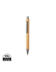 Bolígrafo fino de bambú de diseño