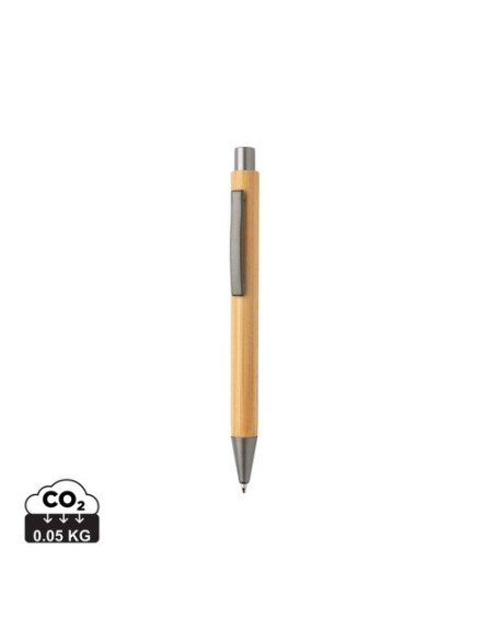 Bolígrafo fino de bambú de diseño