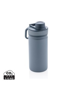 Botella de acero inoxidable al vacío con tapa deportiva 550m