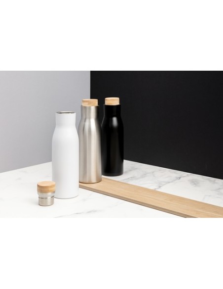 Botella Clima al vacío antigoteo con tapa de acero