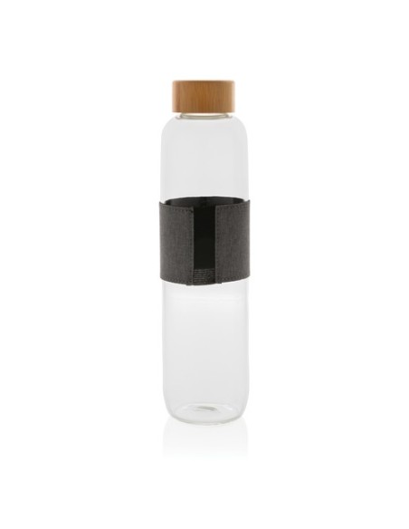 Botella Impact de vidrio de borosilicato con bambú