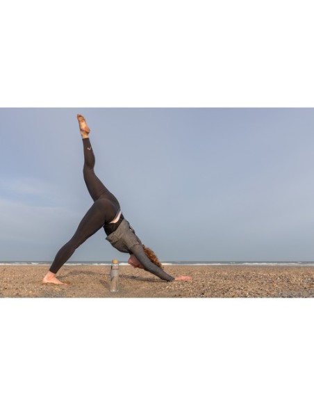 Botella Impact de vidrio de borosilicato con bambú