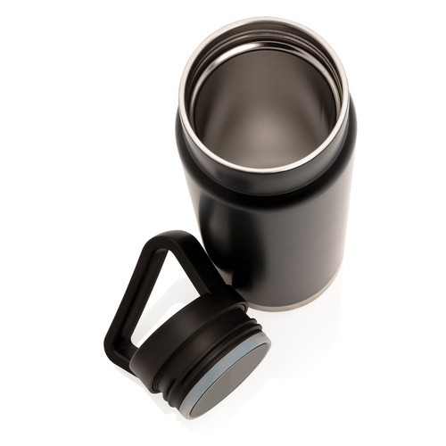 Botella al vacío antigoteo con asa