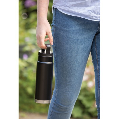 Botella al vacío antigoteo con asa