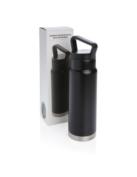 Botella al vacío antigoteo con asa