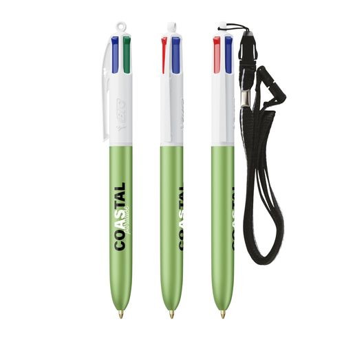 BIC 4 Colours Glacé with Lanyard