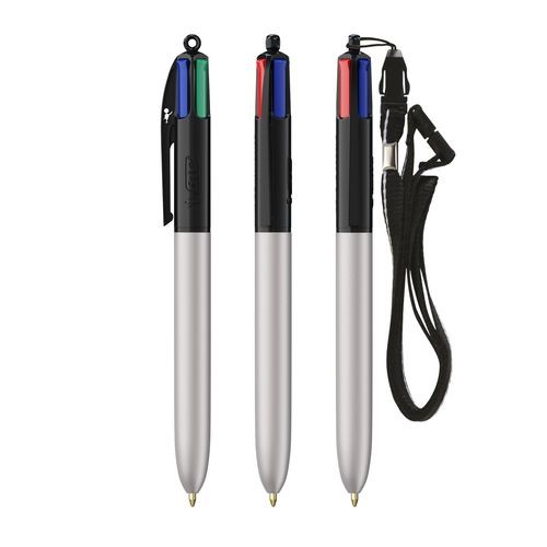 BIC 4 Colours Glacé with Lanyard