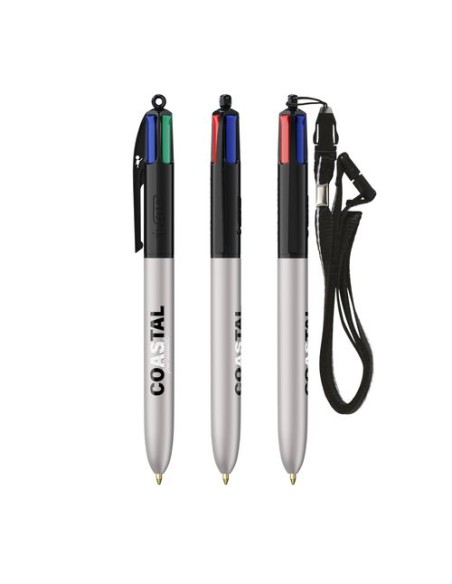 BIC 4 Colours Glacé with Lanyard