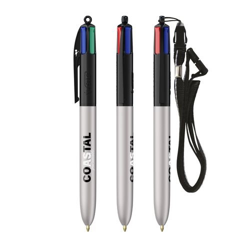 BIC 4 Colours Glacé with Lanyard